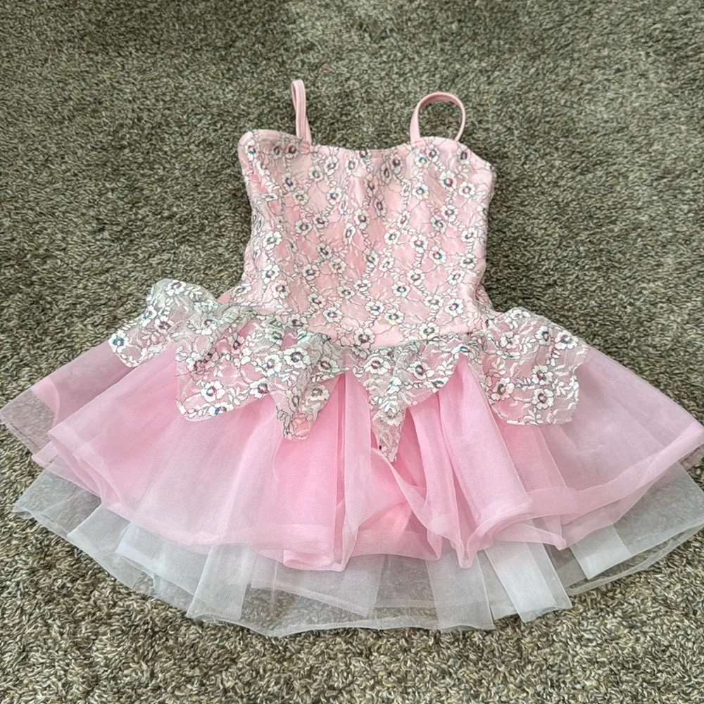 Theatricals Costumes Dance Outfit Pink Lace Tutu